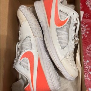 Nike Women's Athletic Shoes in White and Orange